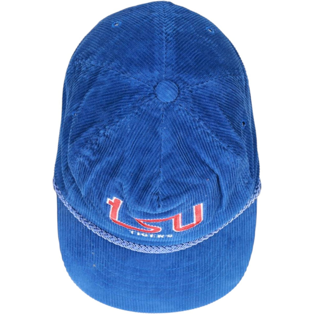 90'S Ama Pro College Corduroy Cap, One Size Fits All, Vintage cotton blue type Vintage Second Hand