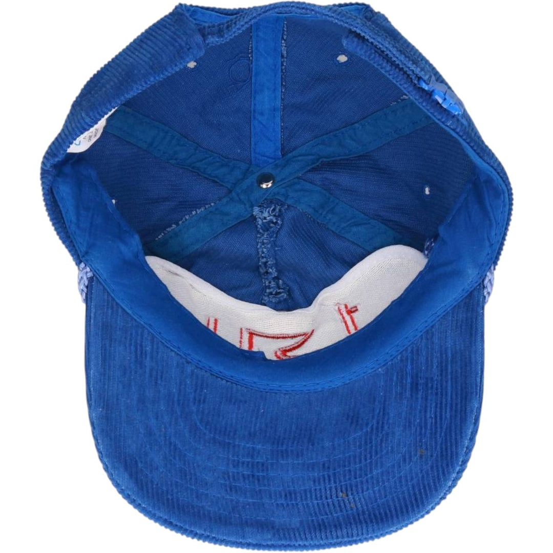 90'S Ama Pro College Corduroy Cap, One Size Fits All, Vintage cotton blue type Vintage Second Hand