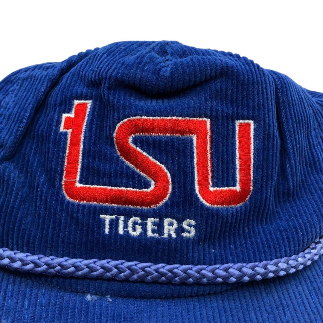 90'S Ama Pro College Corduroy Cap, One Size Fits All, Vintage cotton blue type Vintage Second Hand