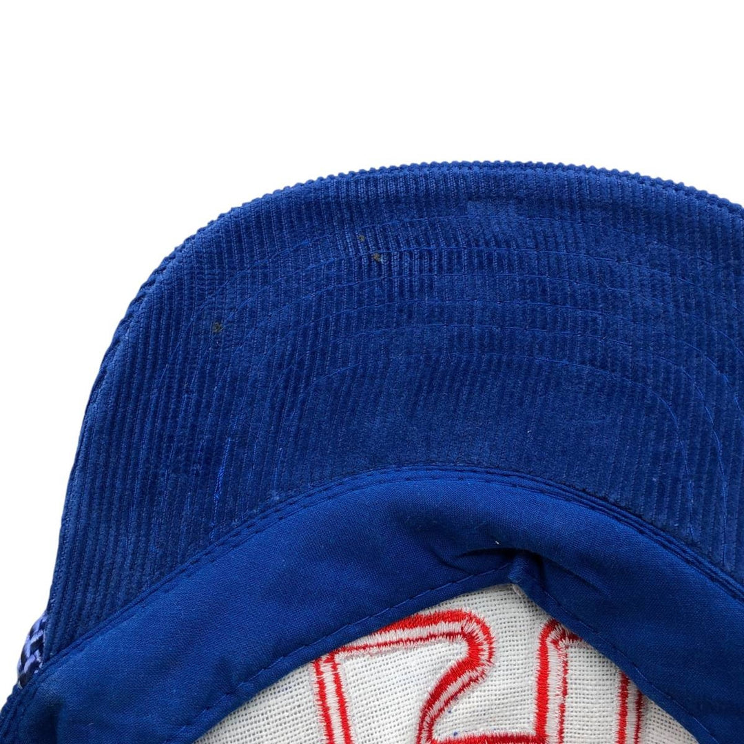 90'S Ama Pro College Corduroy Cap, One Size Fits All, Vintage cotton blue type Vintage Second Hand