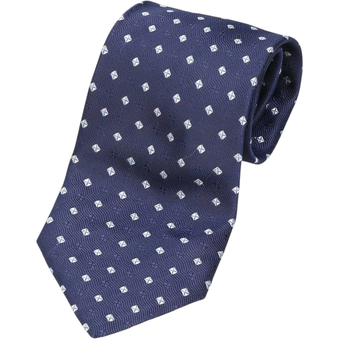GIORGIO MARIANI Diamond Pattern Tie unclear navy blue type Vintage Second Hand