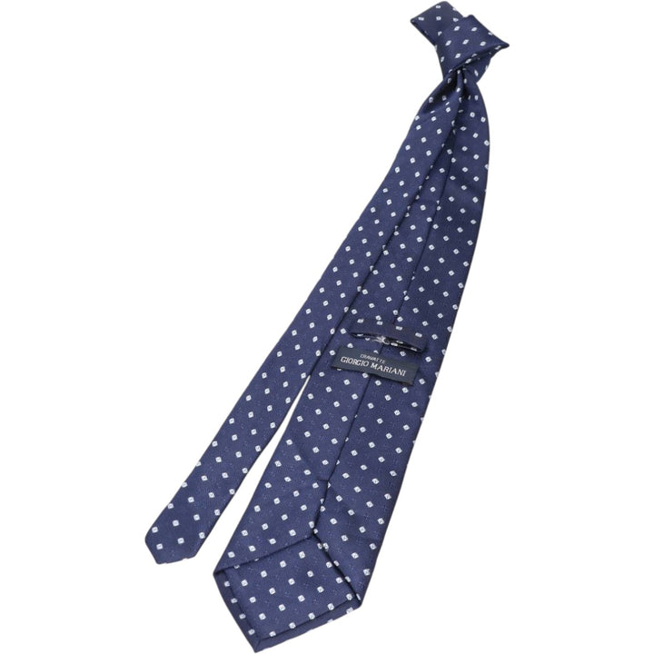 GIORGIO MARIANI Diamond Pattern Tie unclear navy blue type Vintage Second Hand