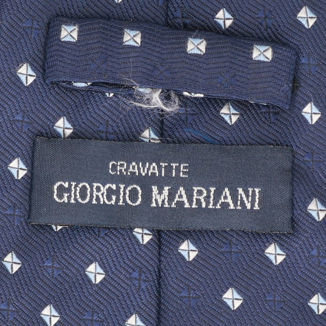 GIORGIO MARIANI Diamond Pattern Tie unclear navy blue type Vintage Second Hand