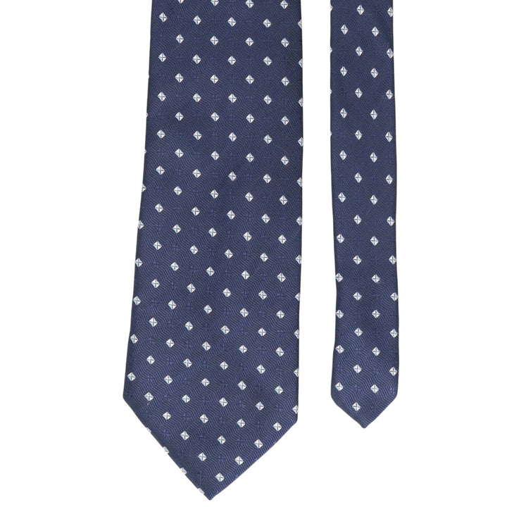 GIORGIO MARIANI Diamond Pattern Tie unclear navy blue type Vintage Second Hand