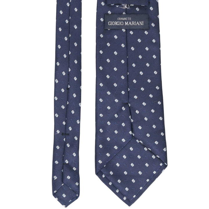 GIORGIO MARIANI Diamond Pattern Tie unclear navy blue type Vintage Second Hand