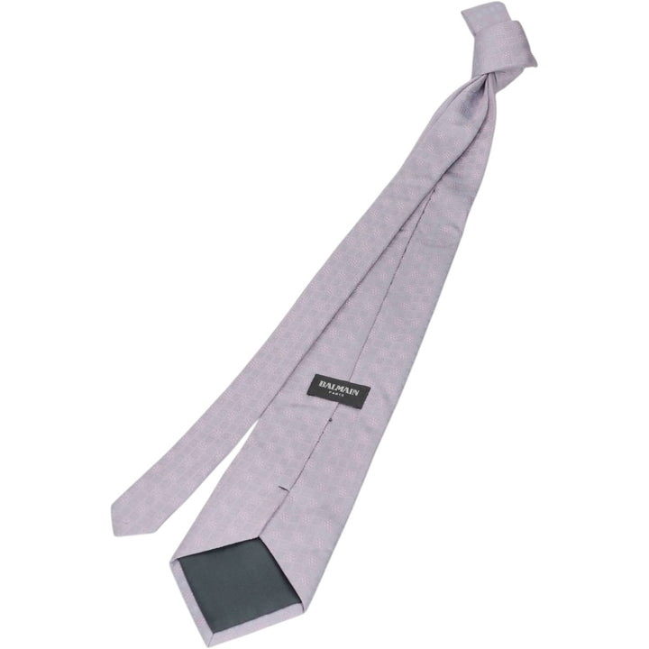 Balmain all-over print tie silk purple type Vintage Second Hand