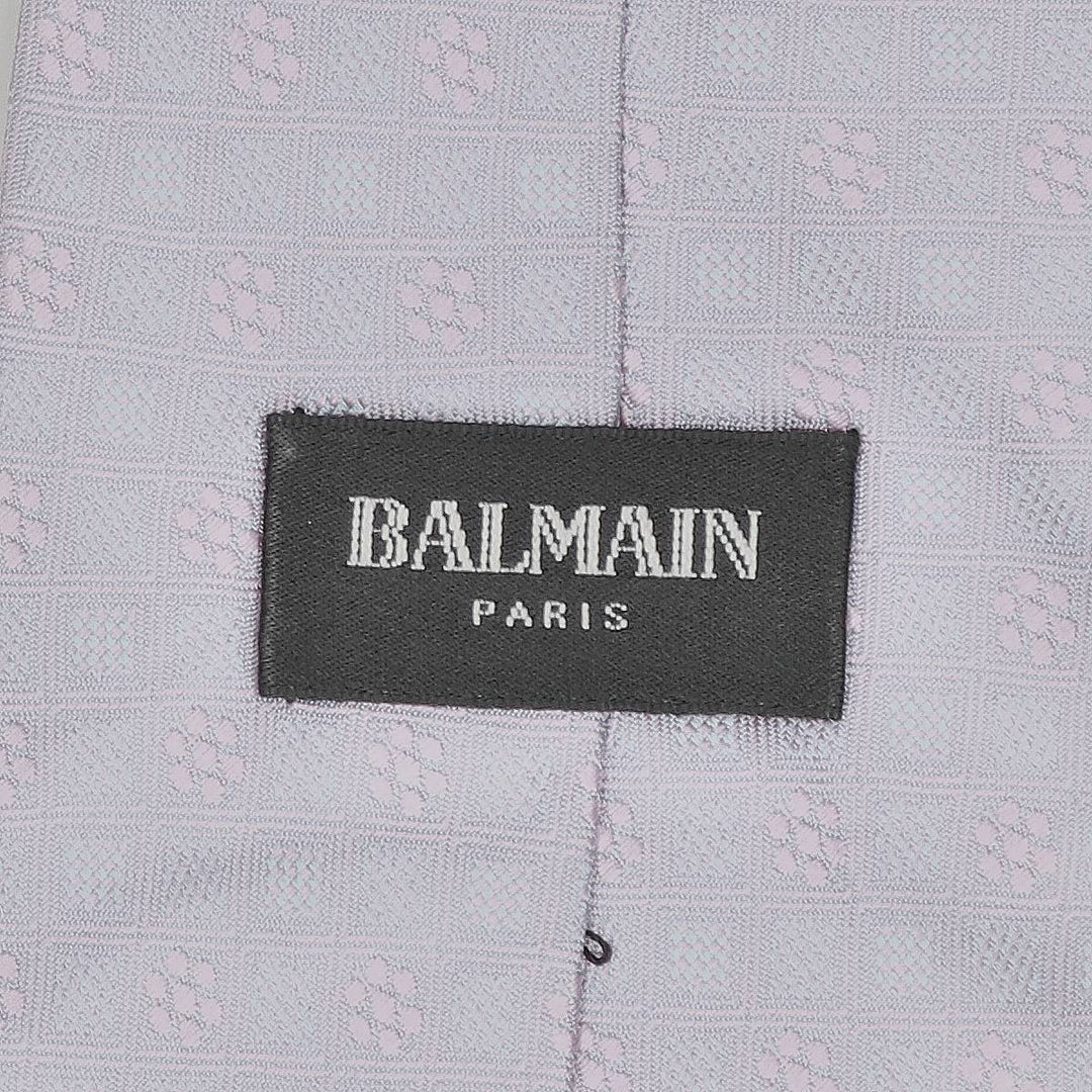 Balmain all-over print tie silk purple type Vintage Second Hand