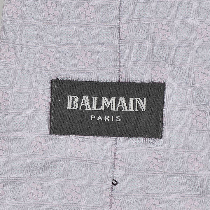 Balmain all-over print tie silk purple type Vintage Second Hand