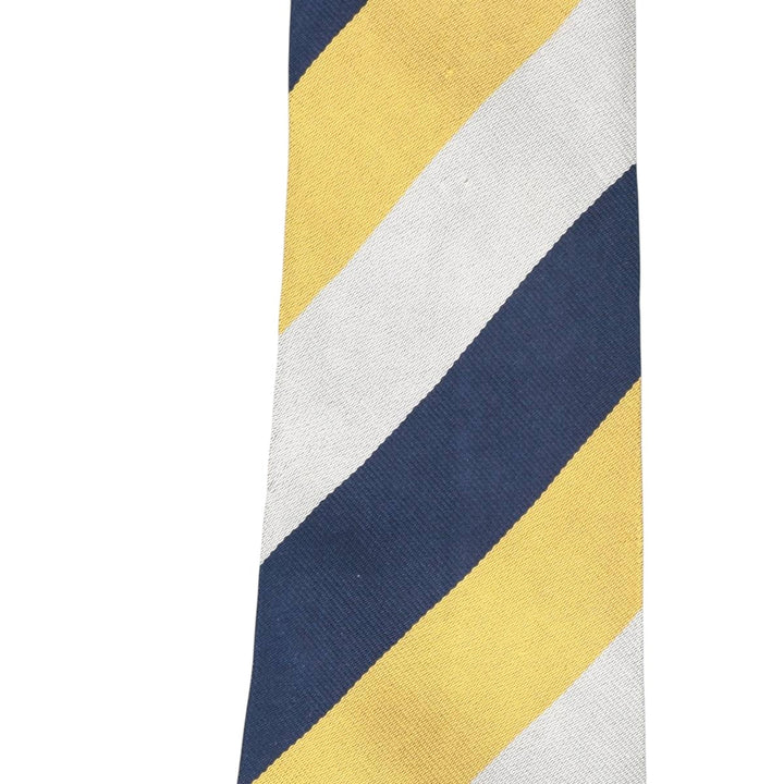 SHIREHAMPTON CRICKET CLUB Stripe Pattern Tie, Made in England silk navy blue type Vintage Second Hand