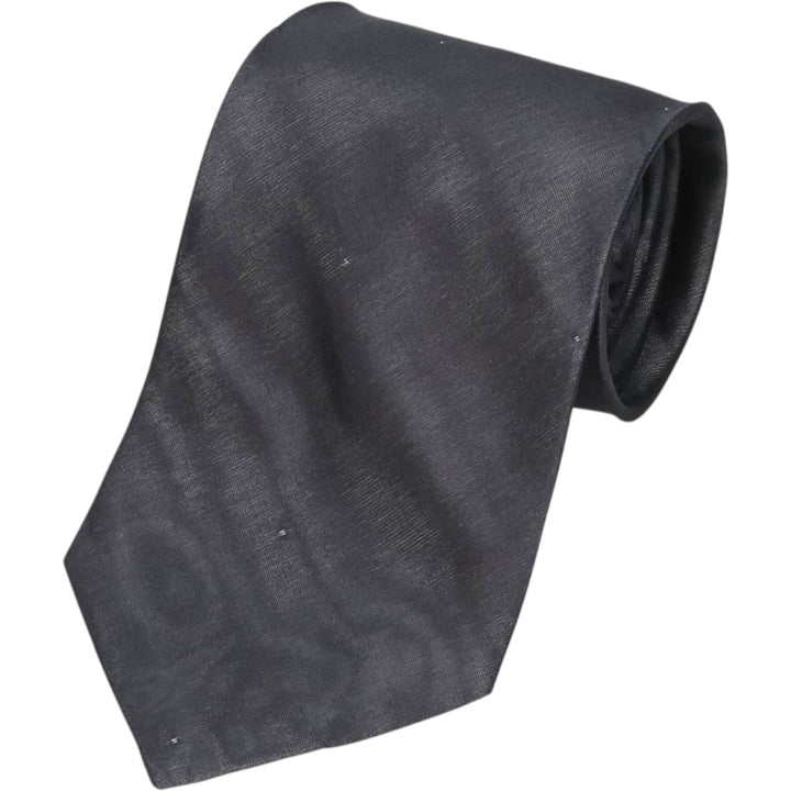 Aquascutum Dot Pattern Tie silk navy blue type Vintage Second Hand