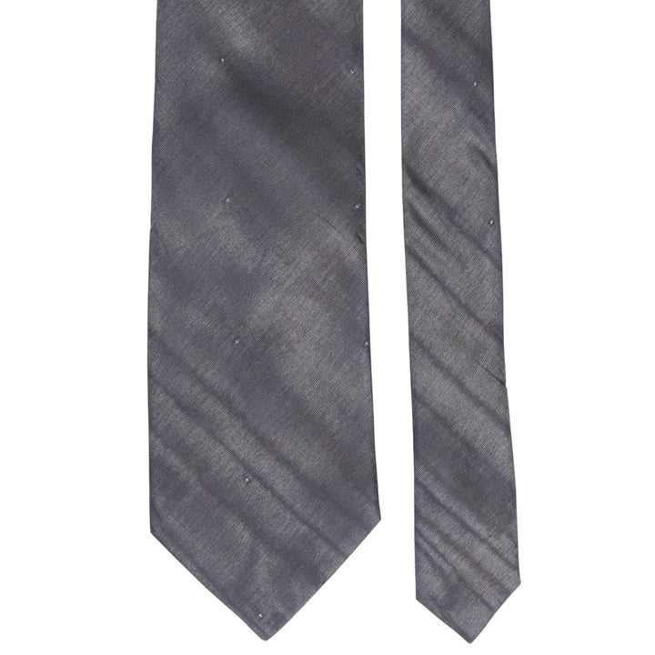 Aquascutum Dot Pattern Tie silk navy blue type Vintage Second Hand