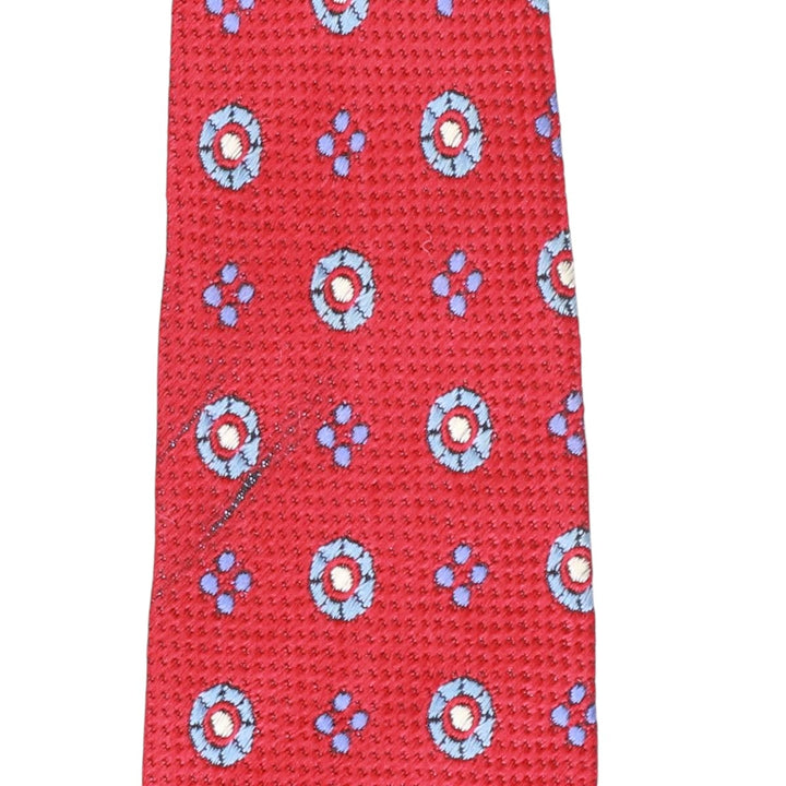 Brooks Brothers Makers and Merchants all-over print tie unclear red type Vintage Second Hand