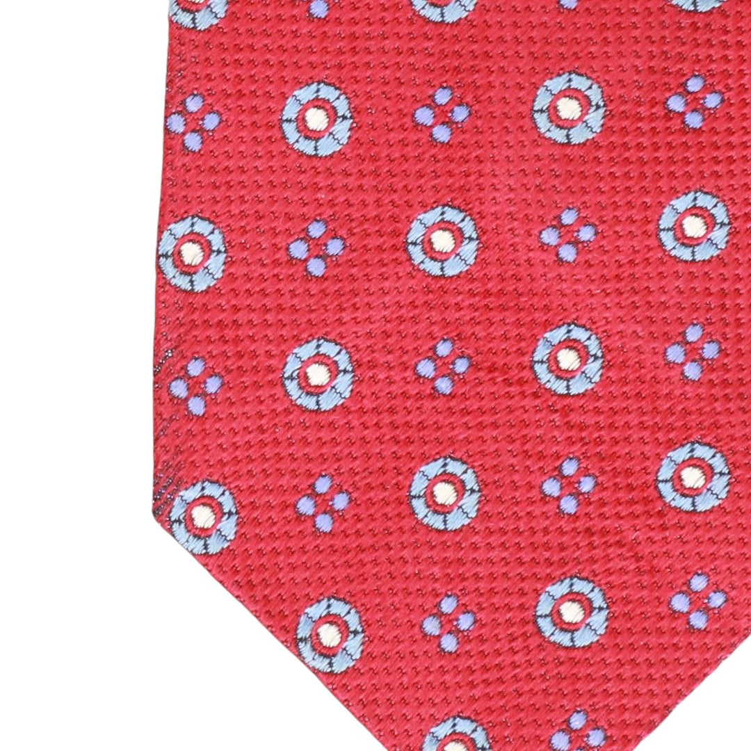 Brooks Brothers Makers and Merchants all-over print tie unclear red type Vintage Second Hand