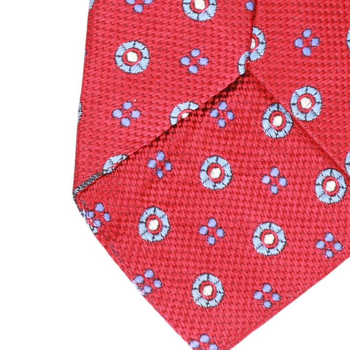 Brooks Brothers Makers and Merchants all-over print tie unclear red type Vintage Second Hand