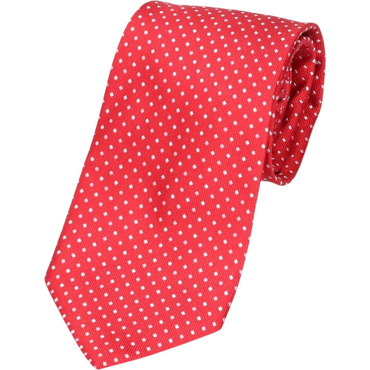 Pierre Cardin Diamond Pattern Tie silk red type Vintage Second Hand