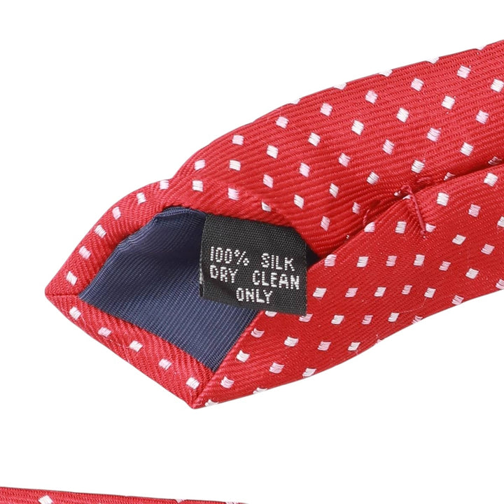 Pierre Cardin Diamond Pattern Tie silk red type Vintage Second Hand