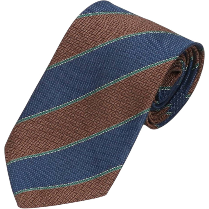 Pierre Cardin PARIS all-over pattern tie, made in England. polyester brown type Vintage Second Hand