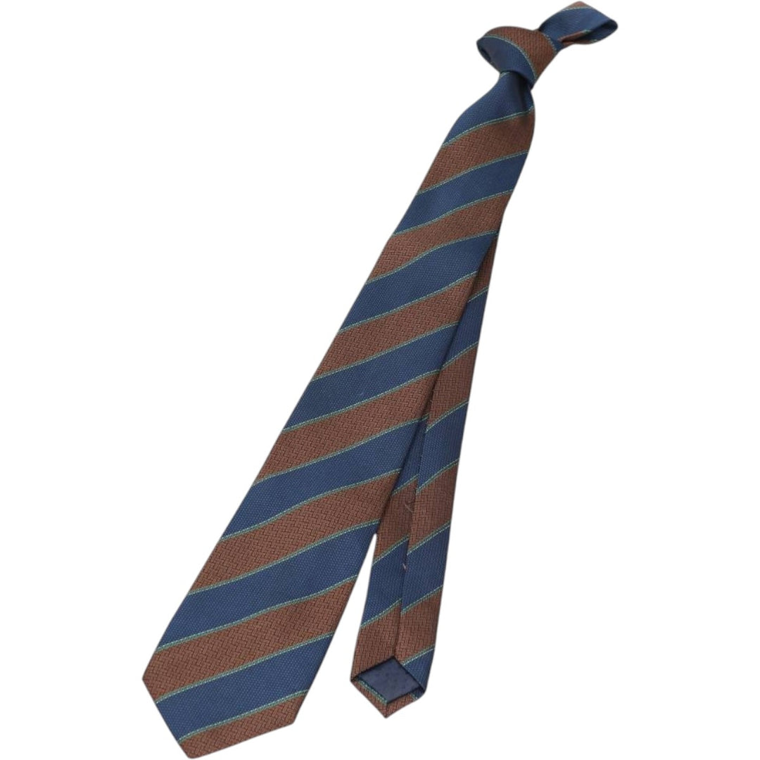 Pierre Cardin PARIS all-over pattern tie, made in England. polyester brown type Vintage Second Hand