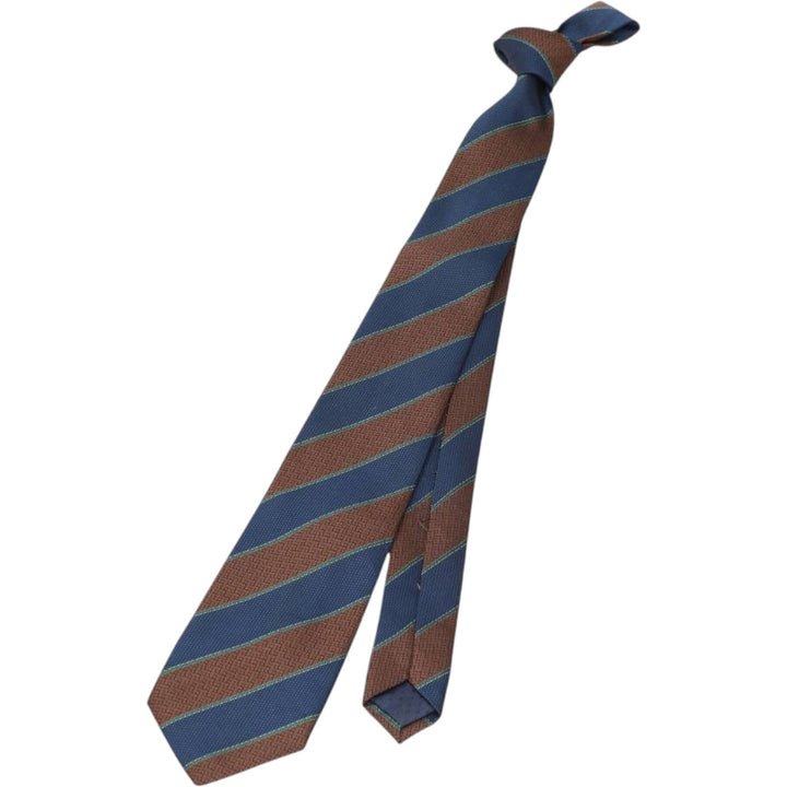 Pierre Cardin PARIS all-over pattern tie, made in England. polyester brown type Vintage Second Hand