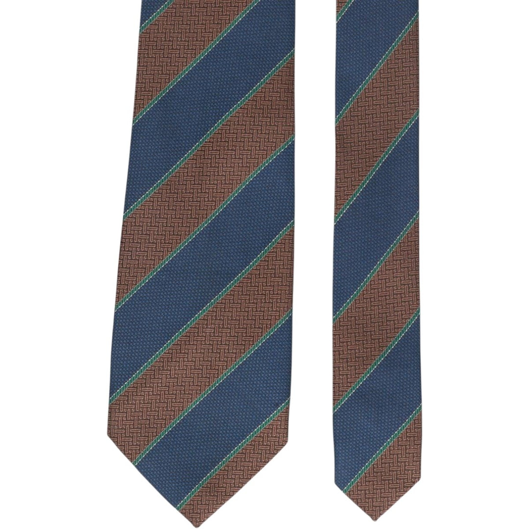 Pierre Cardin PARIS all-over pattern tie, made in England. polyester brown type Vintage Second Hand
