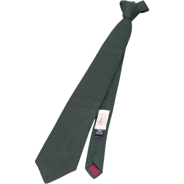 Ralph Lauren POLO by Ralph Lauren all-over print handmade tie unclear green type Vintage Second Hand