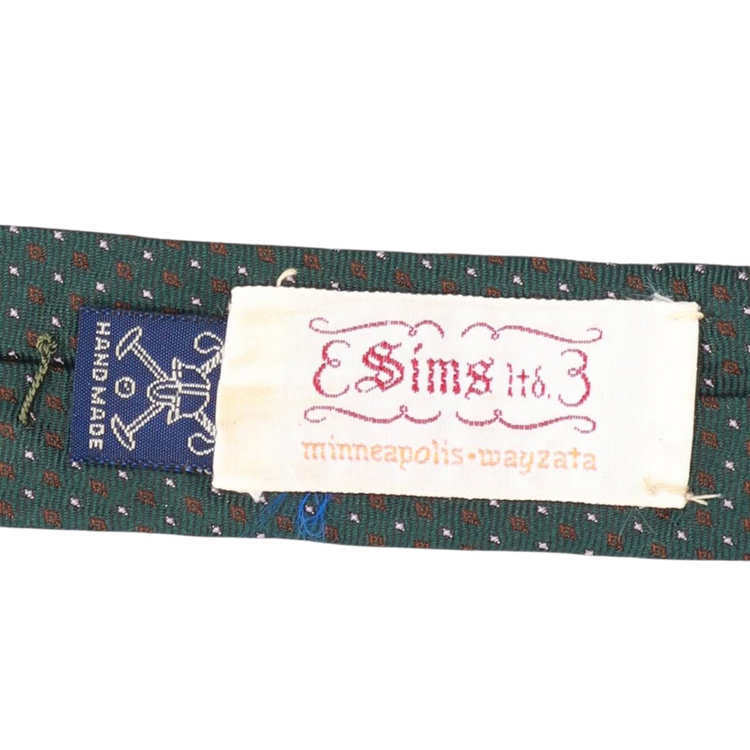Ralph Lauren POLO by Ralph Lauren all-over print handmade tie unclear green type Vintage Second Hand