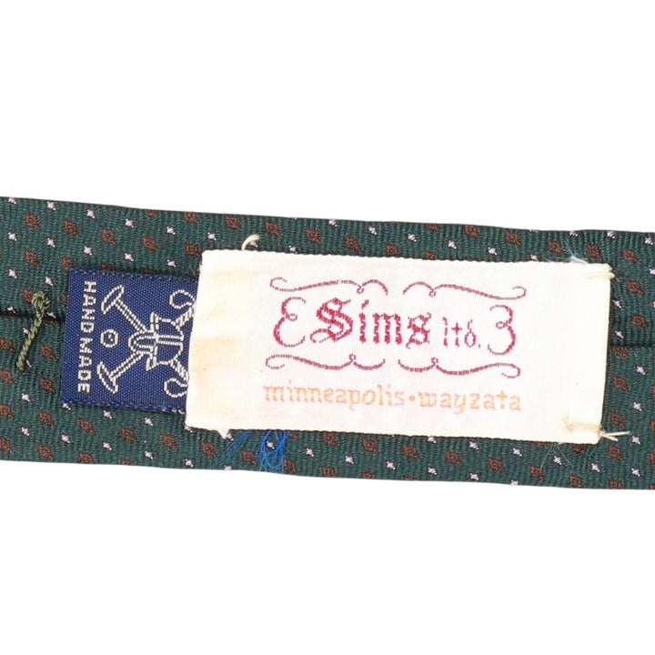 Ralph Lauren POLO by Ralph Lauren all-over print handmade tie unclear green type Vintage Second Hand