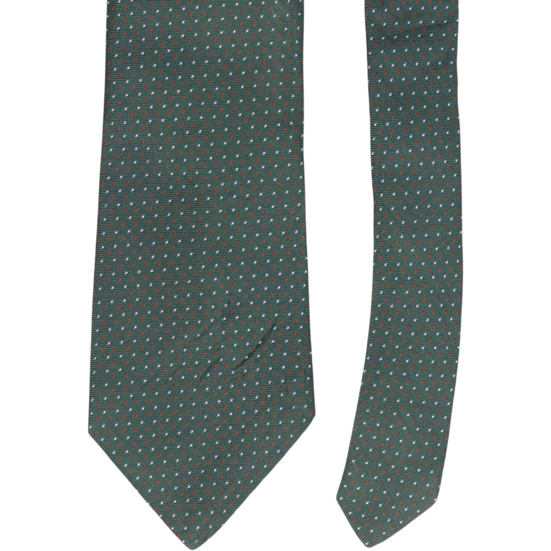 Ralph Lauren POLO by Ralph Lauren all-over print handmade tie unclear green type Vintage Second Hand
