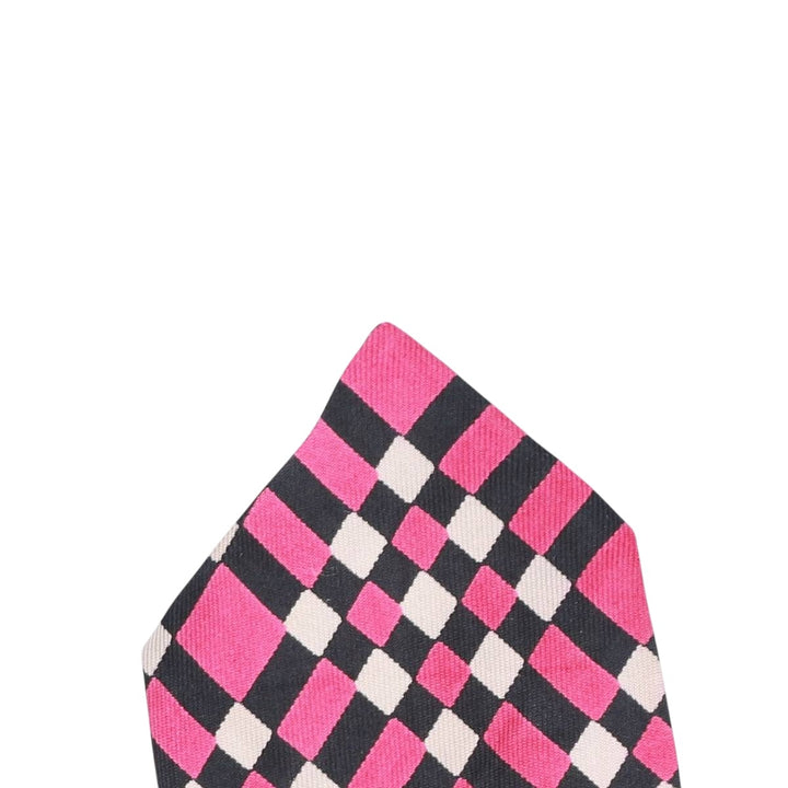 Lanvin Check Pattern Stripe Pattern Tie unclear pink type Vintage Second Hand