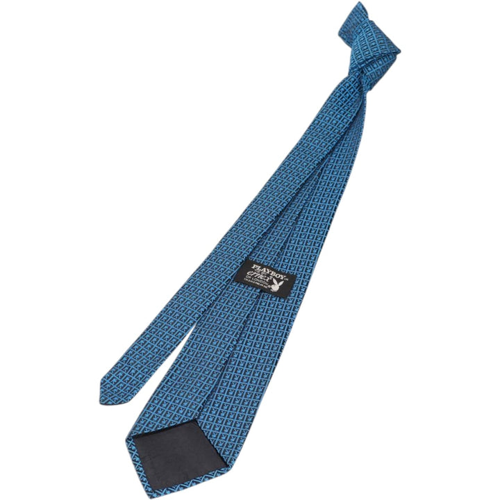 Playboy all-over print tie unclear Blue type light blue Vintage Second Hand