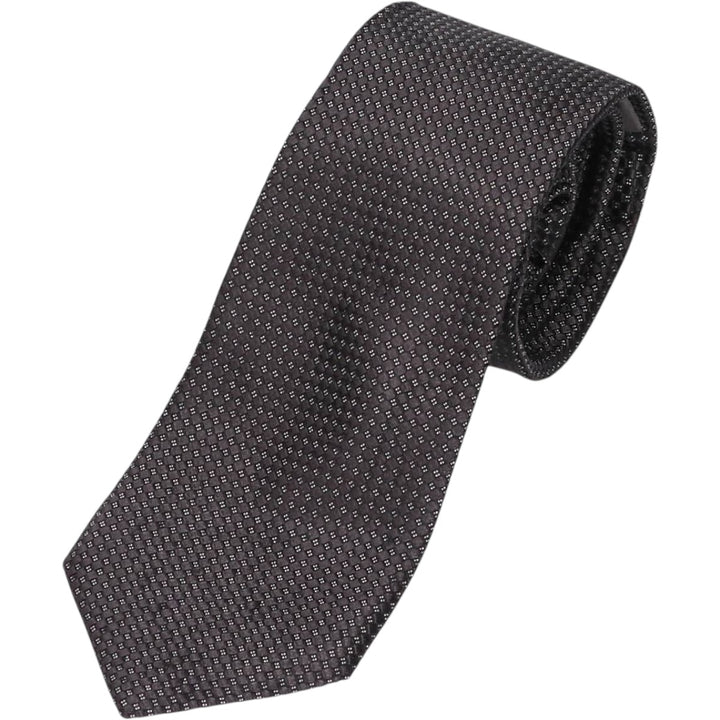Calvin Klein all-over print tie silk black type Vintage Second Hand