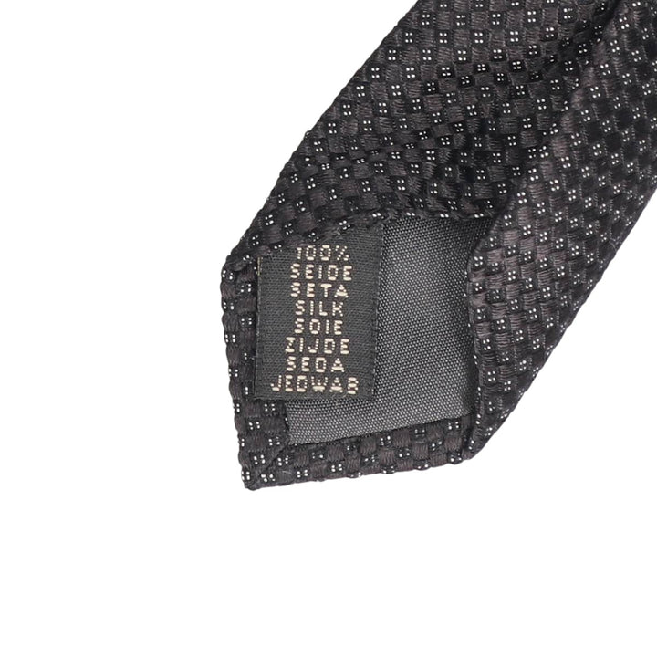 Calvin Klein all-over print tie silk black type Vintage Second Hand