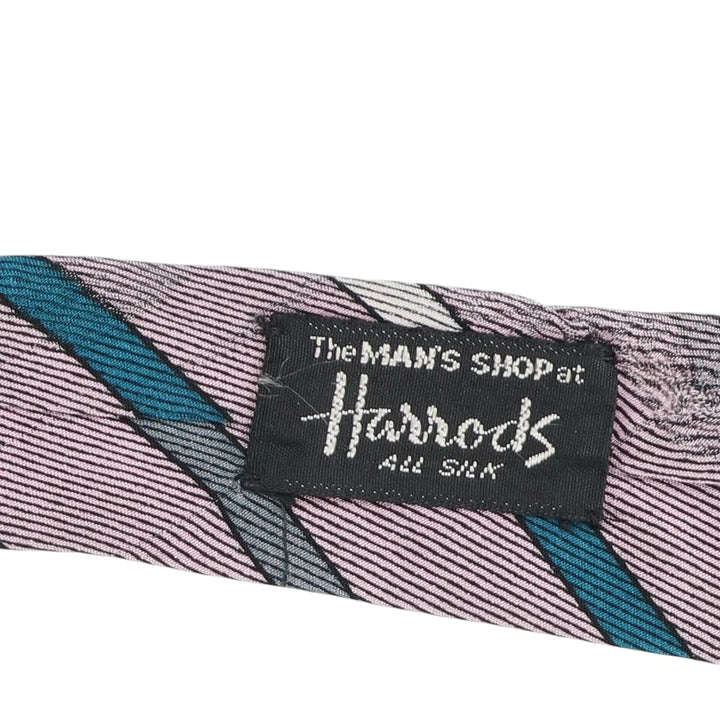 Christian Dior striped tie, made in England. silk pink type Vintage Second Hand
