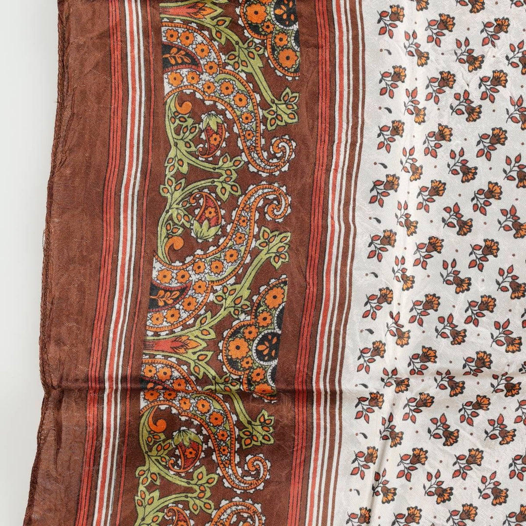 allover scarf unclear brown type Vintage Second Hand
