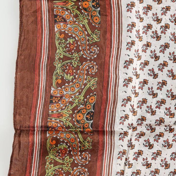 allover scarf unclear brown type Vintage Second Hand