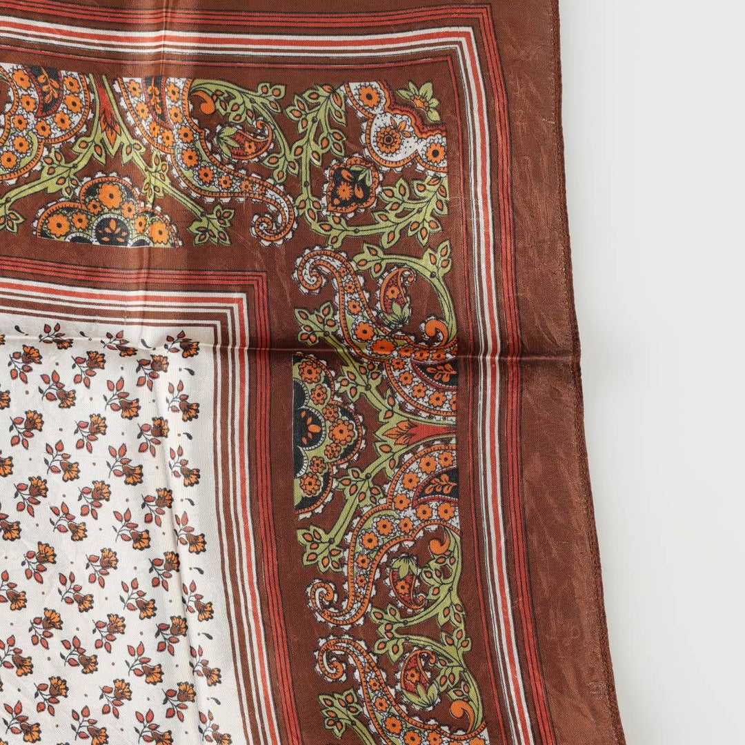 allover scarf unclear brown type Vintage Second Hand