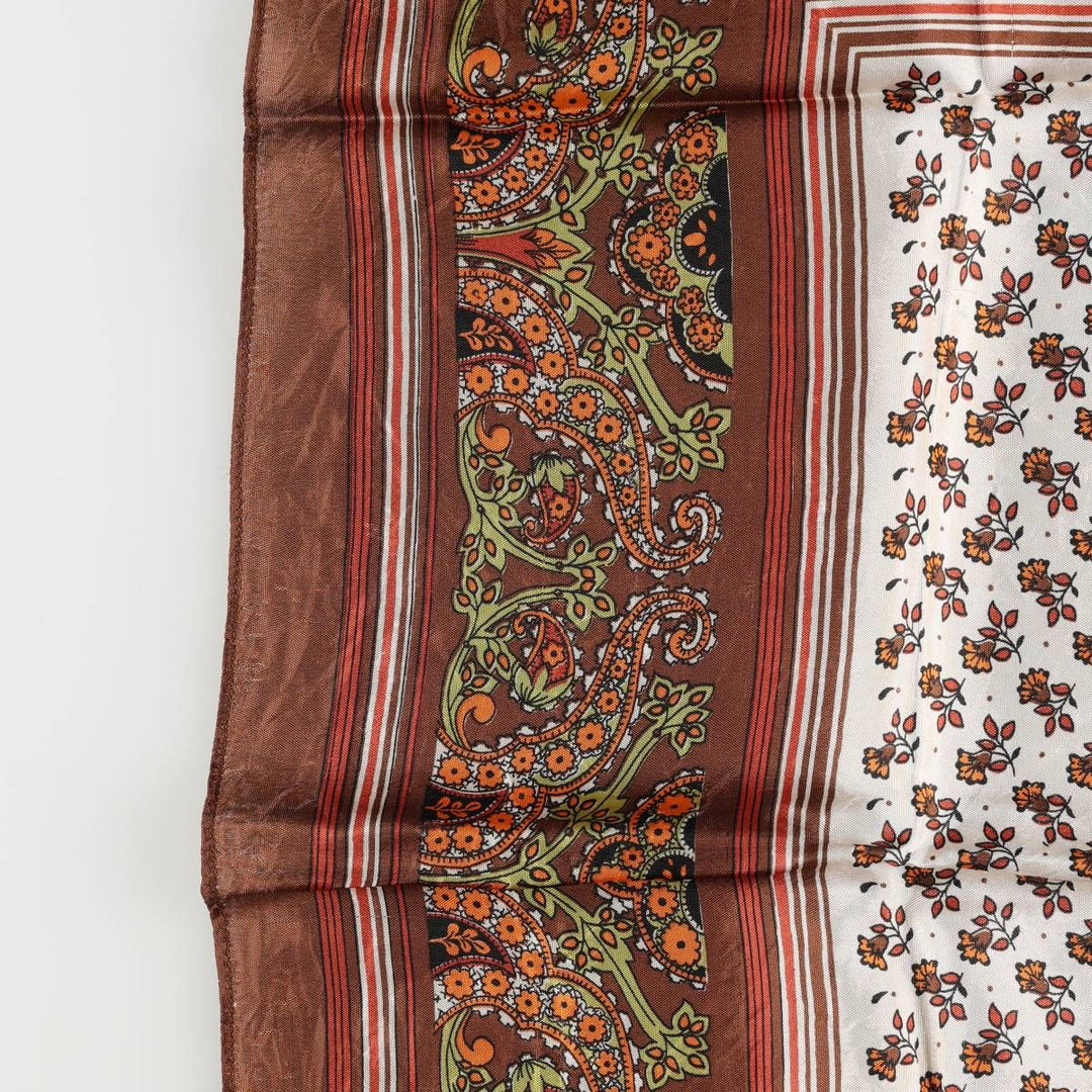 allover scarf unclear brown type Vintage Second Hand