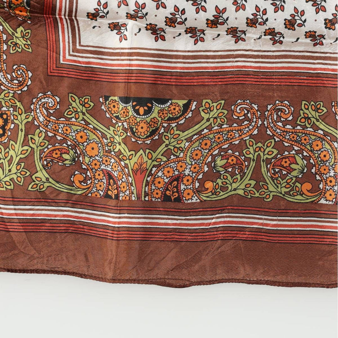 allover scarf unclear brown type Vintage Second Hand