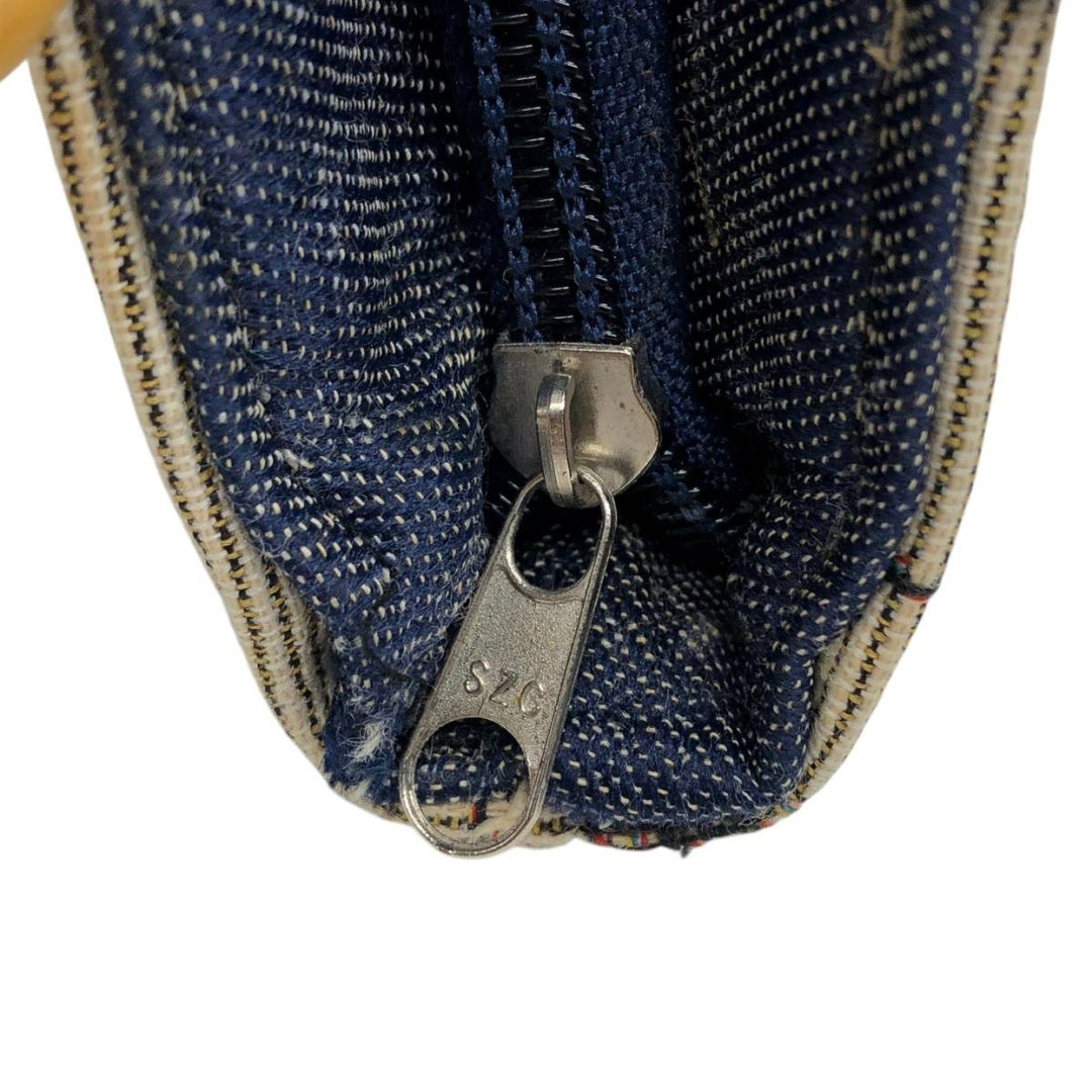 All-over pattern jacquard woven tote bag unclear Beige type Vintage Second Hand