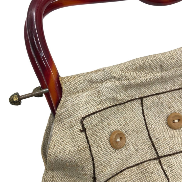 Handbag unclear unbleached Vintage Second Hand