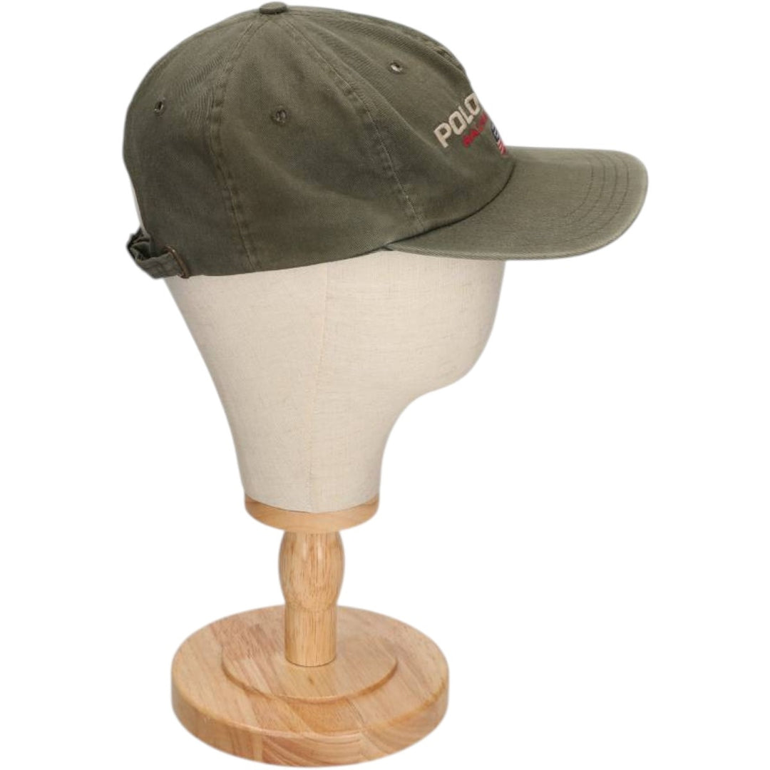 90'S Ralph Lauren POLO by Ralph Lauren Baseball Cap, 6-Panel Cap, Made in USA, One Size Fits All cotton Khaki type Vintage Second Hand