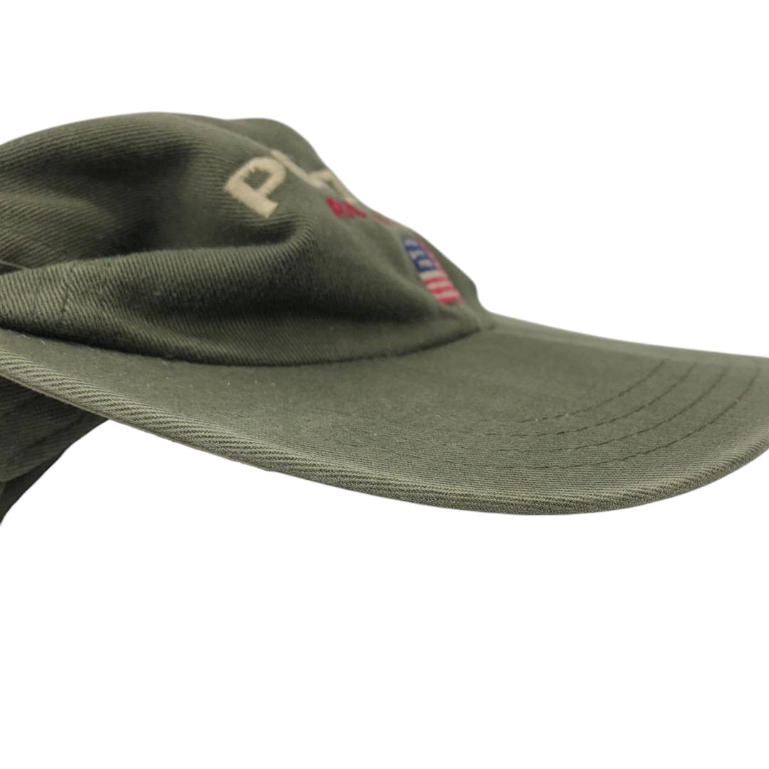 90'S Ralph Lauren POLO by Ralph Lauren Baseball Cap, 6-Panel Cap, Made in USA, One Size Fits All cotton Khaki type Vintage Second Hand