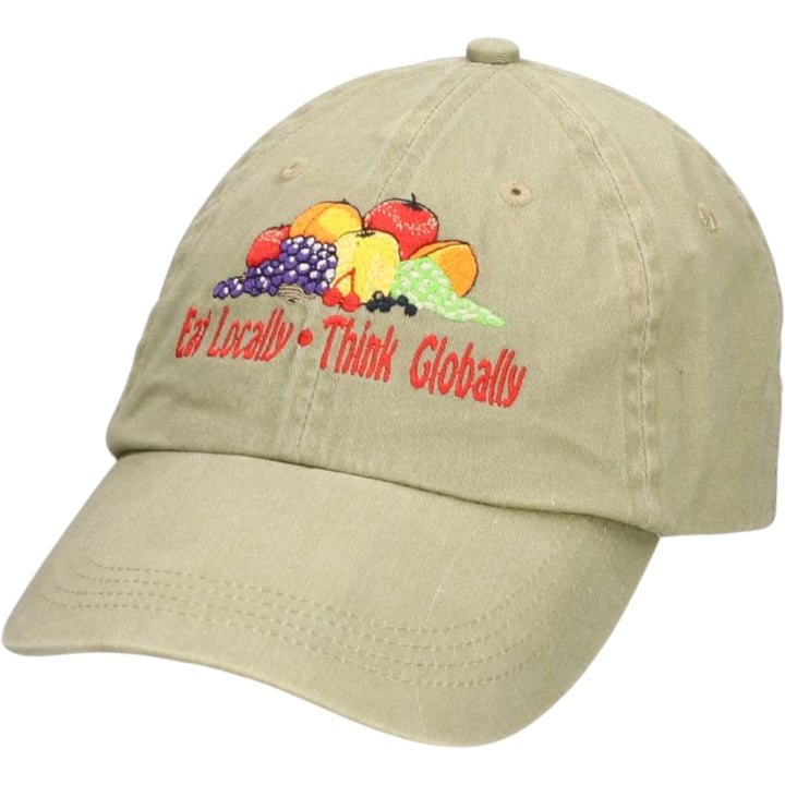 Anvil Baseball Cap, 6-Panel Cap, One Size Fits All cotton Khaki type Vintage Second Hand