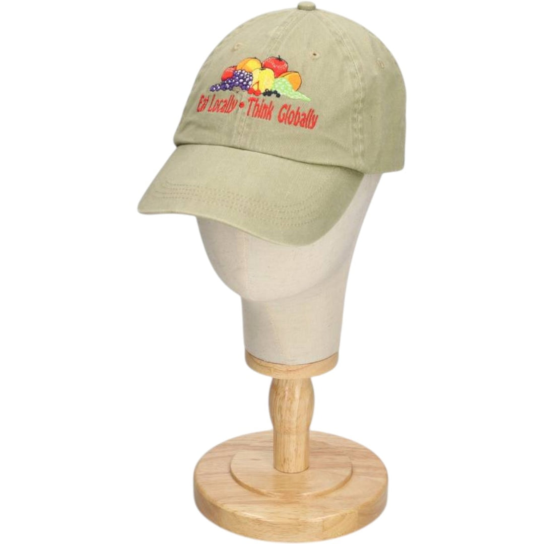 Anvil Baseball Cap, 6-Panel Cap, One Size Fits All cotton Khaki type Vintage Second Hand