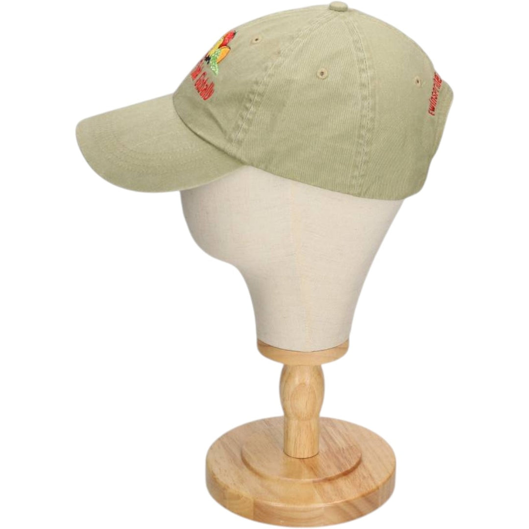 Anvil Baseball Cap, 6-Panel Cap, One Size Fits All cotton Khaki type Vintage Second Hand