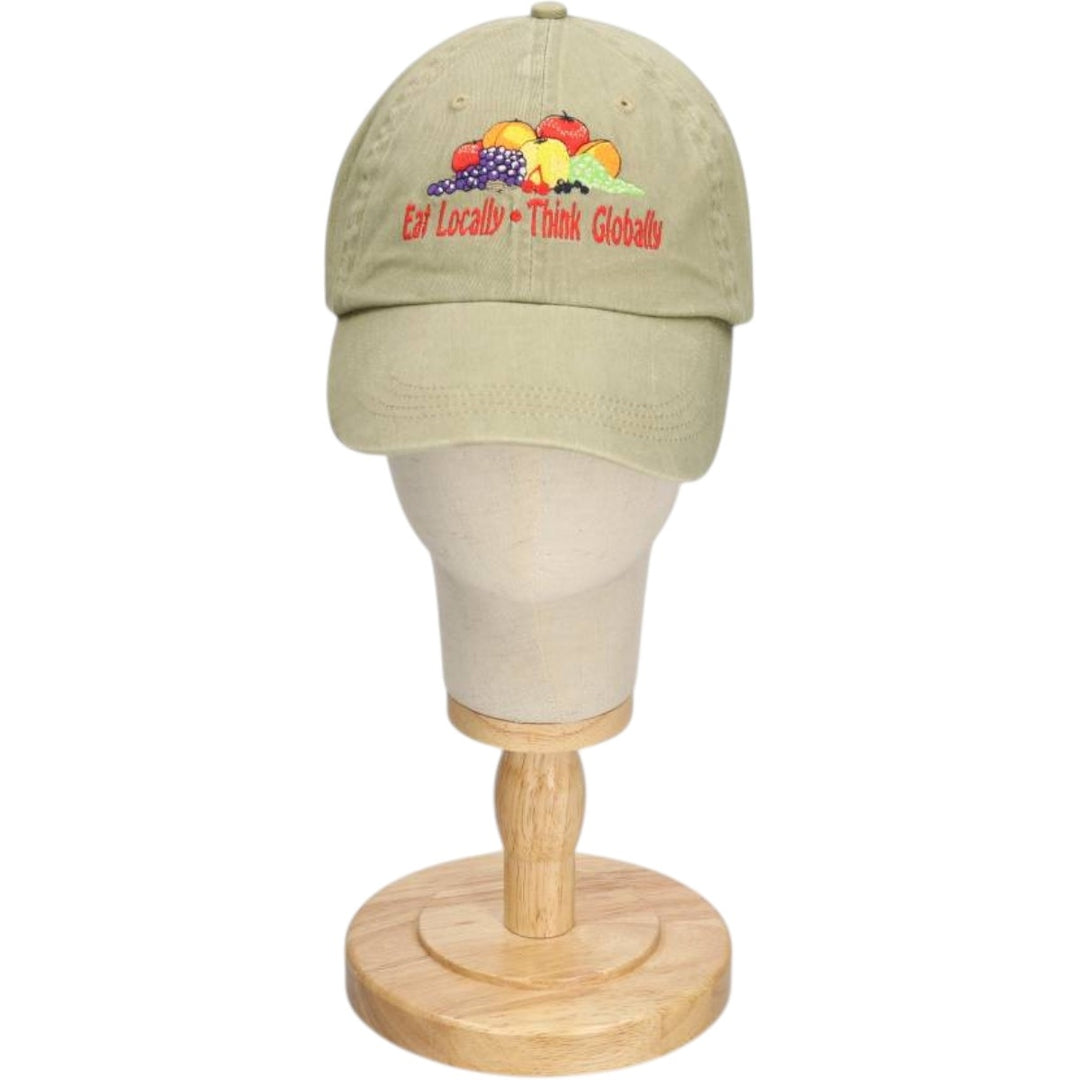 Anvil Baseball Cap, 6-Panel Cap, One Size Fits All cotton Khaki type Vintage Second Hand