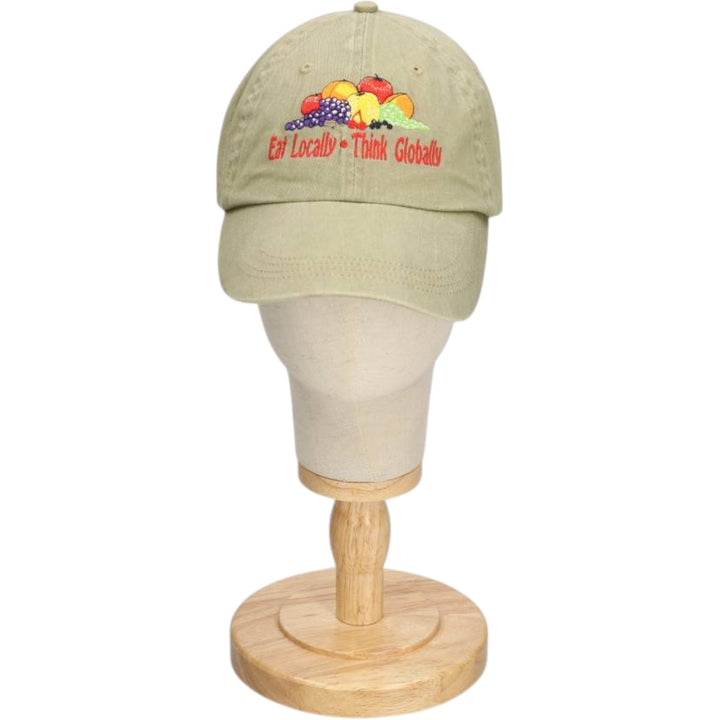 Anvil Baseball Cap, 6-Panel Cap, One Size Fits All cotton Khaki type Vintage Second Hand