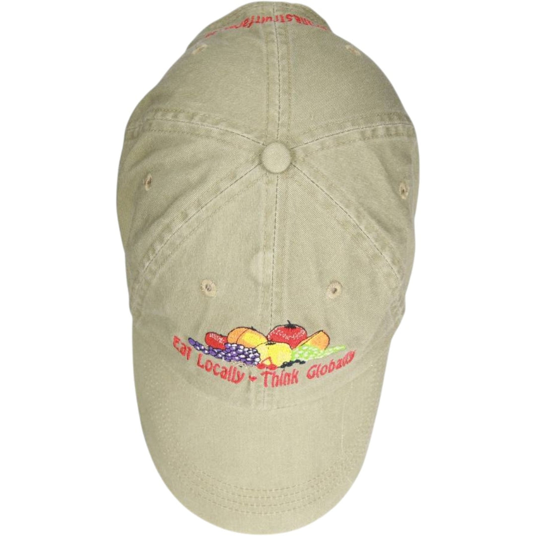 Anvil Baseball Cap, 6-Panel Cap, One Size Fits All cotton Khaki type Vintage Second Hand