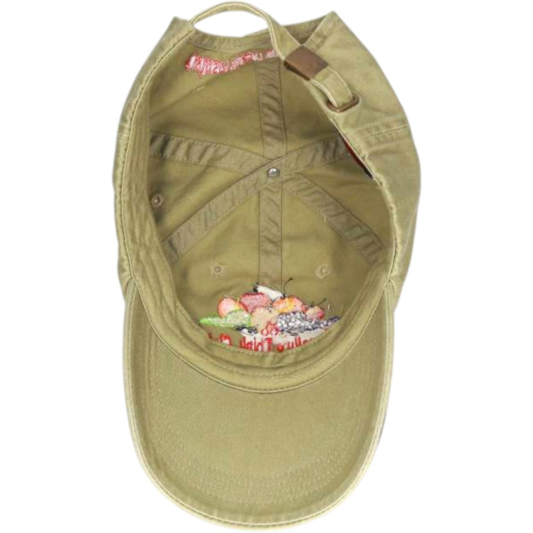 Anvil Baseball Cap, 6-Panel Cap, One Size Fits All cotton Khaki type Vintage Second Hand