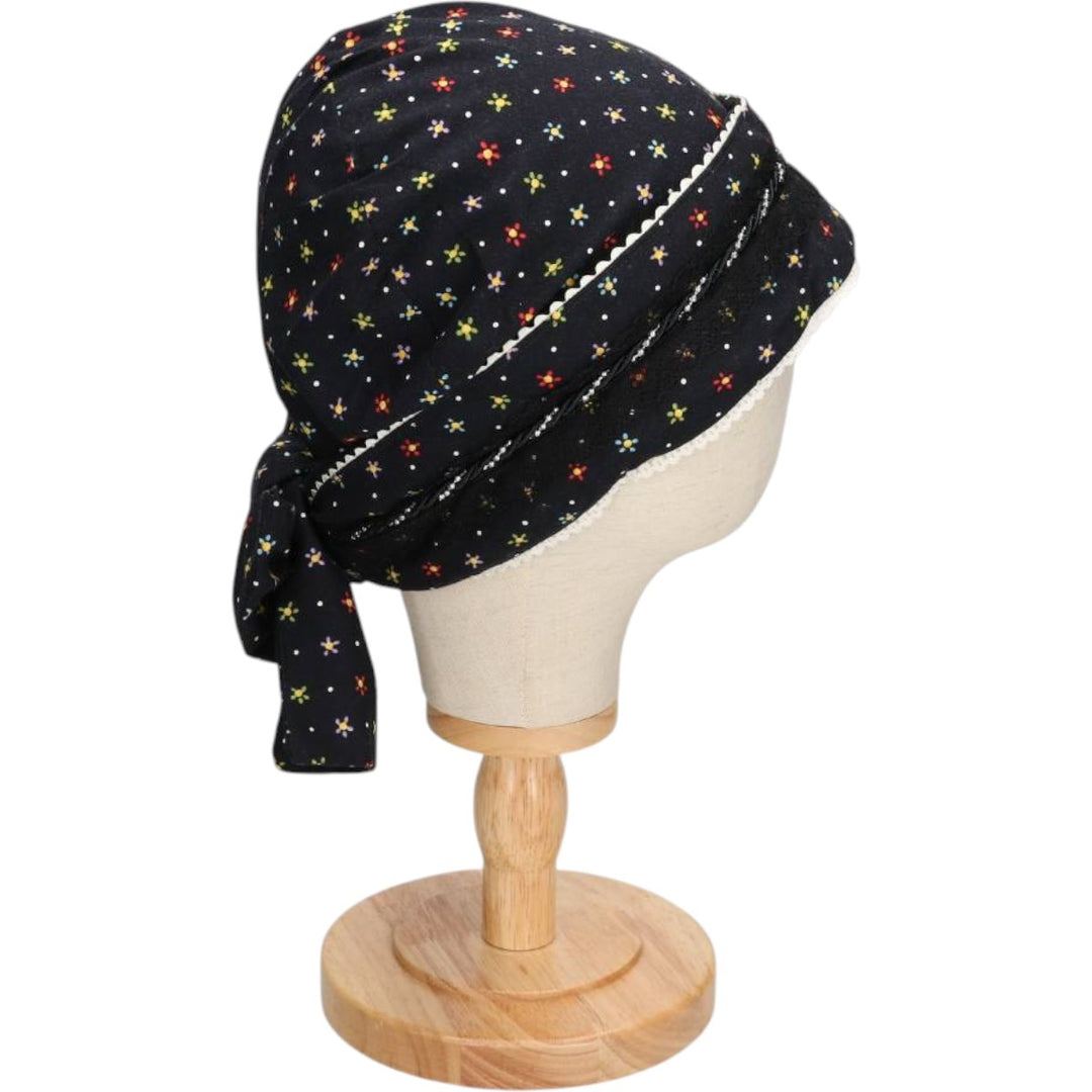 VICTORY ModestAnytime.com All-over print roll cap, one size fits all. unclear black type Vintage Second Hand
